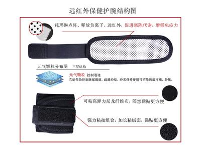 保健護具新選擇 自發熱托瑪琳運動護腕，石家莊奧非特醫引領健康守護